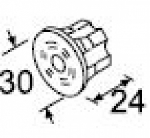 Webasto Central Plug for switch art nr: 1319243A. (5-5)