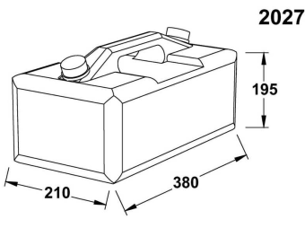 Wallas Brandstoftank 10 LTR.